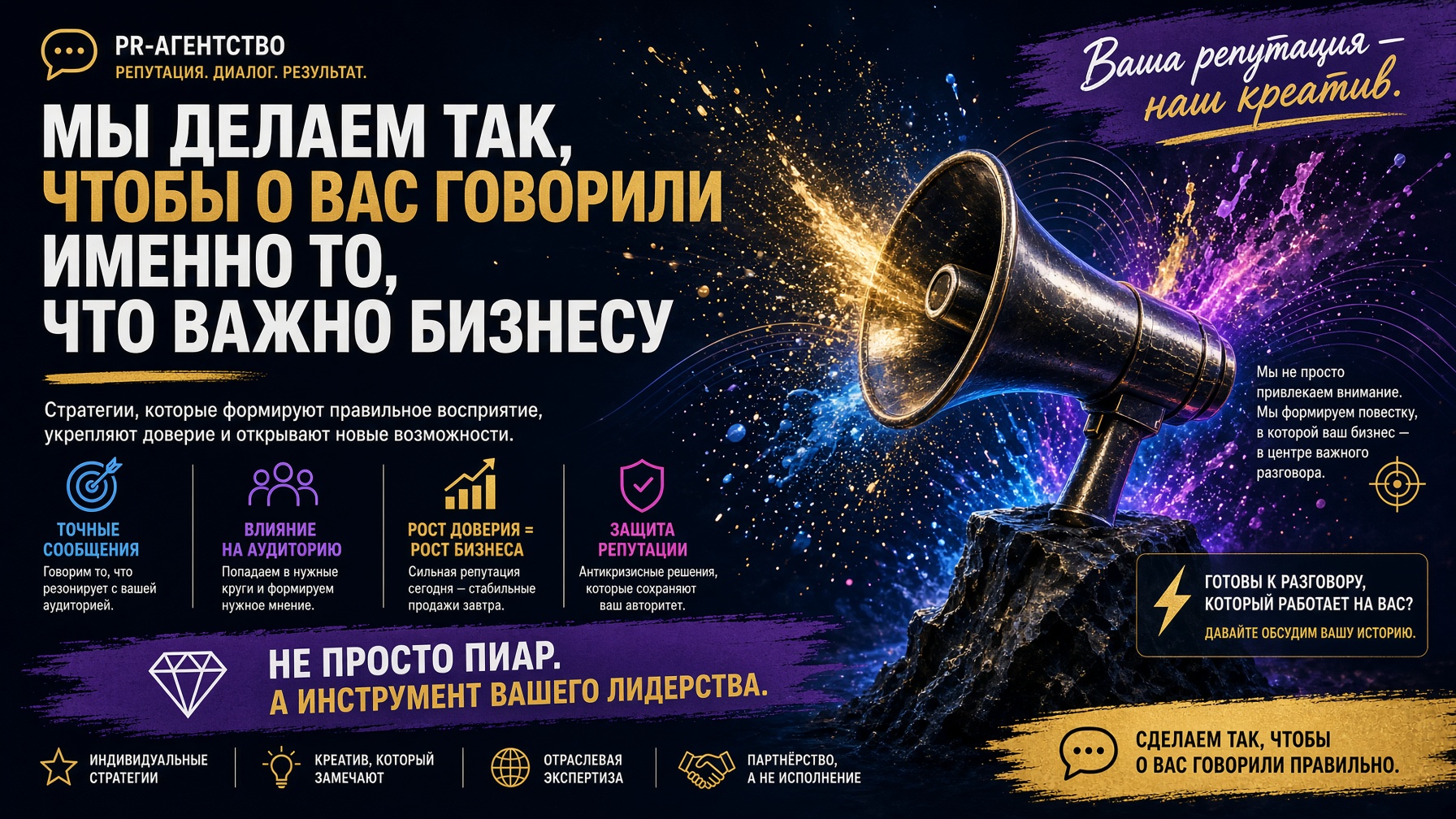 PR-агентство: как сделать так, чтобы о компании говорили именно то, что важно бизнесу